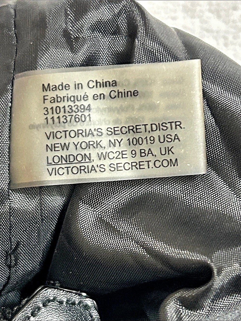 Victoria's Secret Denim & Black Faux Leather Tote - Picture 7 of 11